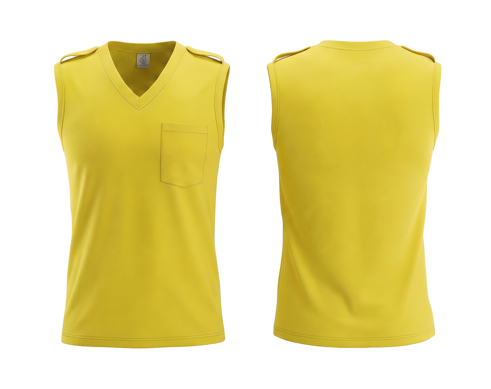 Civil Defence Yellow Safety Vest - Image 2
