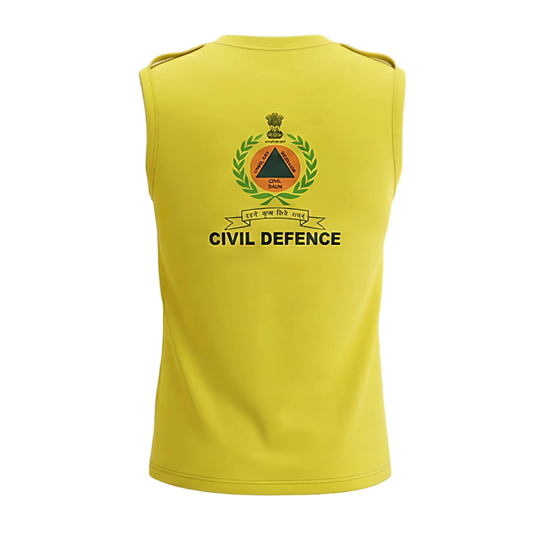 Civil Defence Yellow Safety Vest