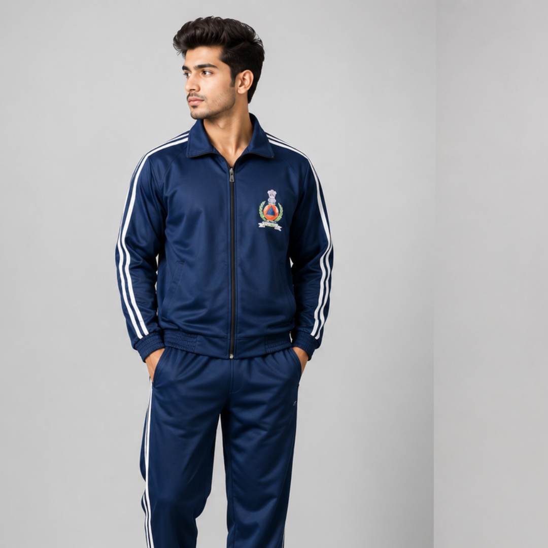 Civil Defence Navy Polyster Track suit