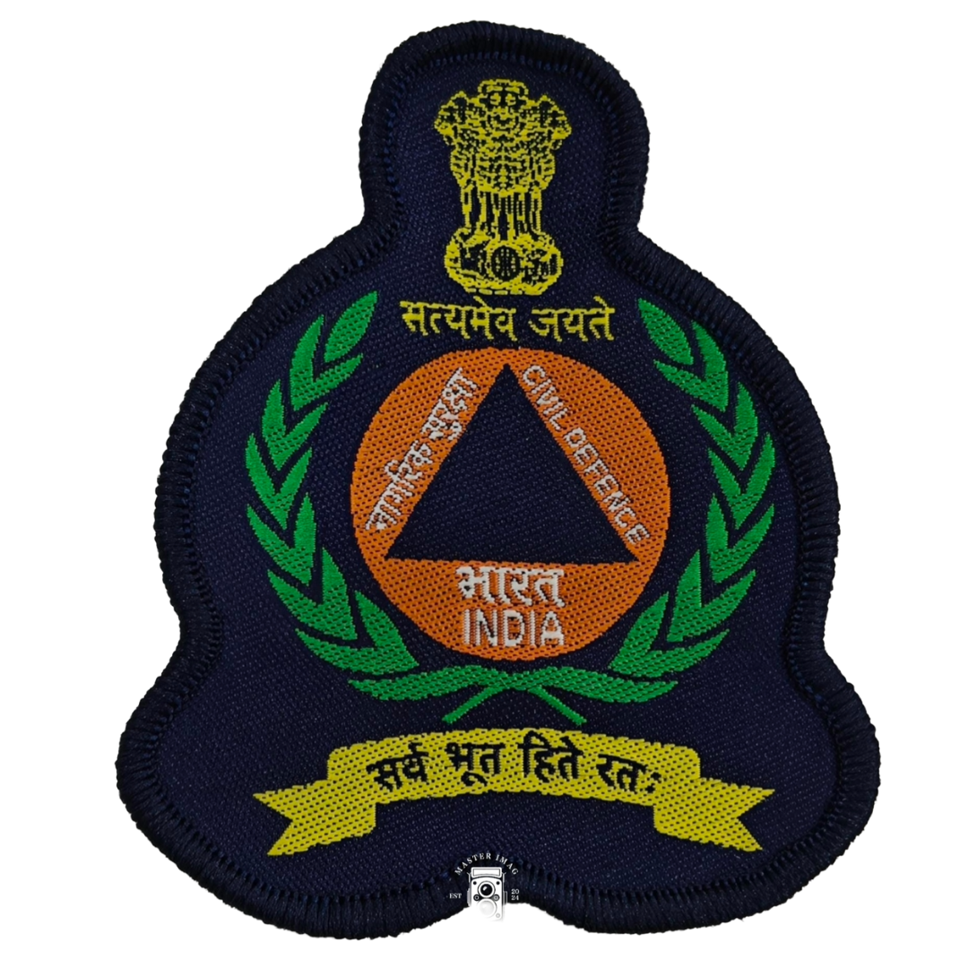 Civil Defence Embroidered Chest Patch