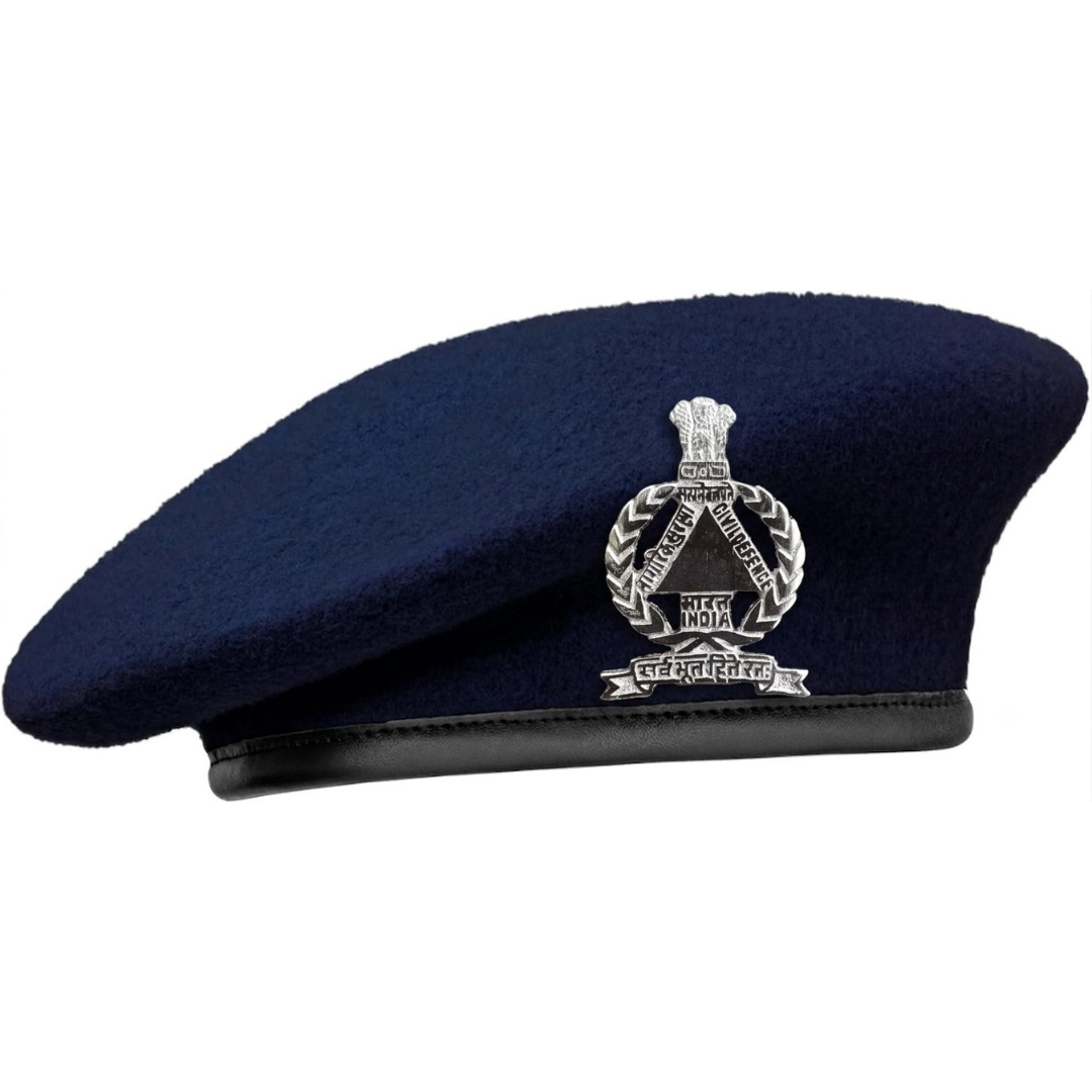 Civil Defence Navy Blue Beret Cap